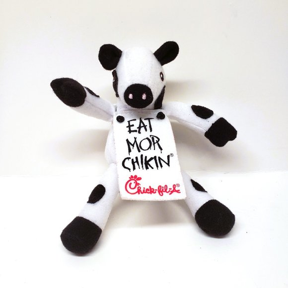 Chick-fil-A Cow EAT MOR CHIKIN More Chicken Plush 6" Stuffed Animal - Picture 1 of 6